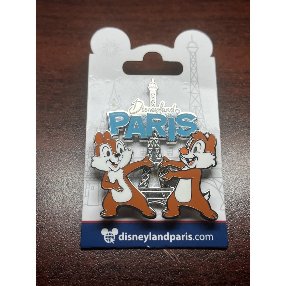 Disneyland Paris Cute Chip & Dale Eiffel Tower‎ Pin